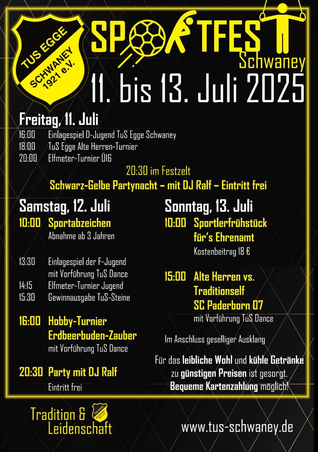 Sportfest Programm 2025